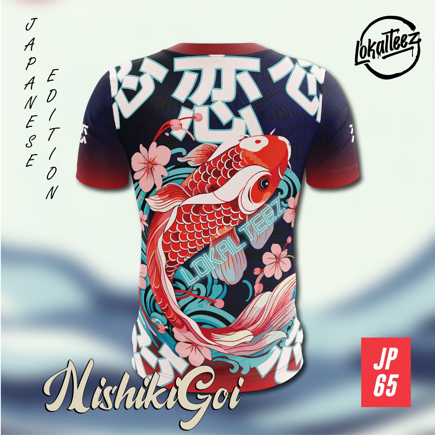 LOKALTEEZ JP65 Japanese NIHON Edition Nishiki-Goi 180GSM Round Neck Jersey