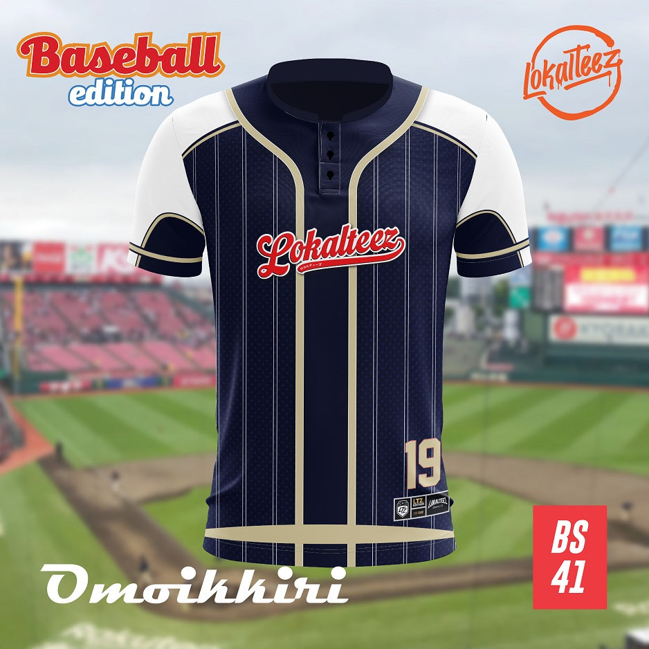 LOKALTEEZ BS41 Baseball Japanese Edition OMOIKKIRI 180GSM JERSEY BOLA
