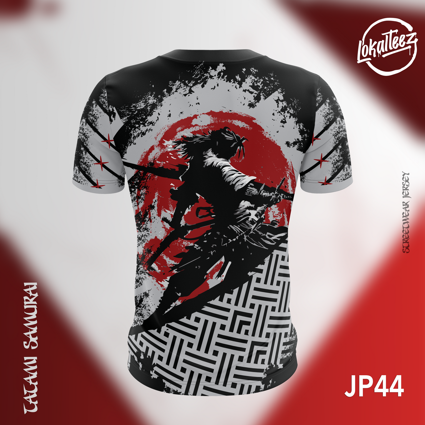 LOKALTEEZ JP44 Japanese SENSHI Edition TATAMI SAMURAI 150GSM Round Neck
