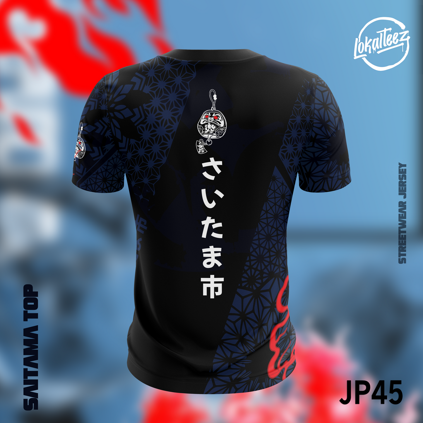 LOKALTEEZ JP45 Japanese SENSHI Edition SAITAMA TOP 150GSM Round Neck