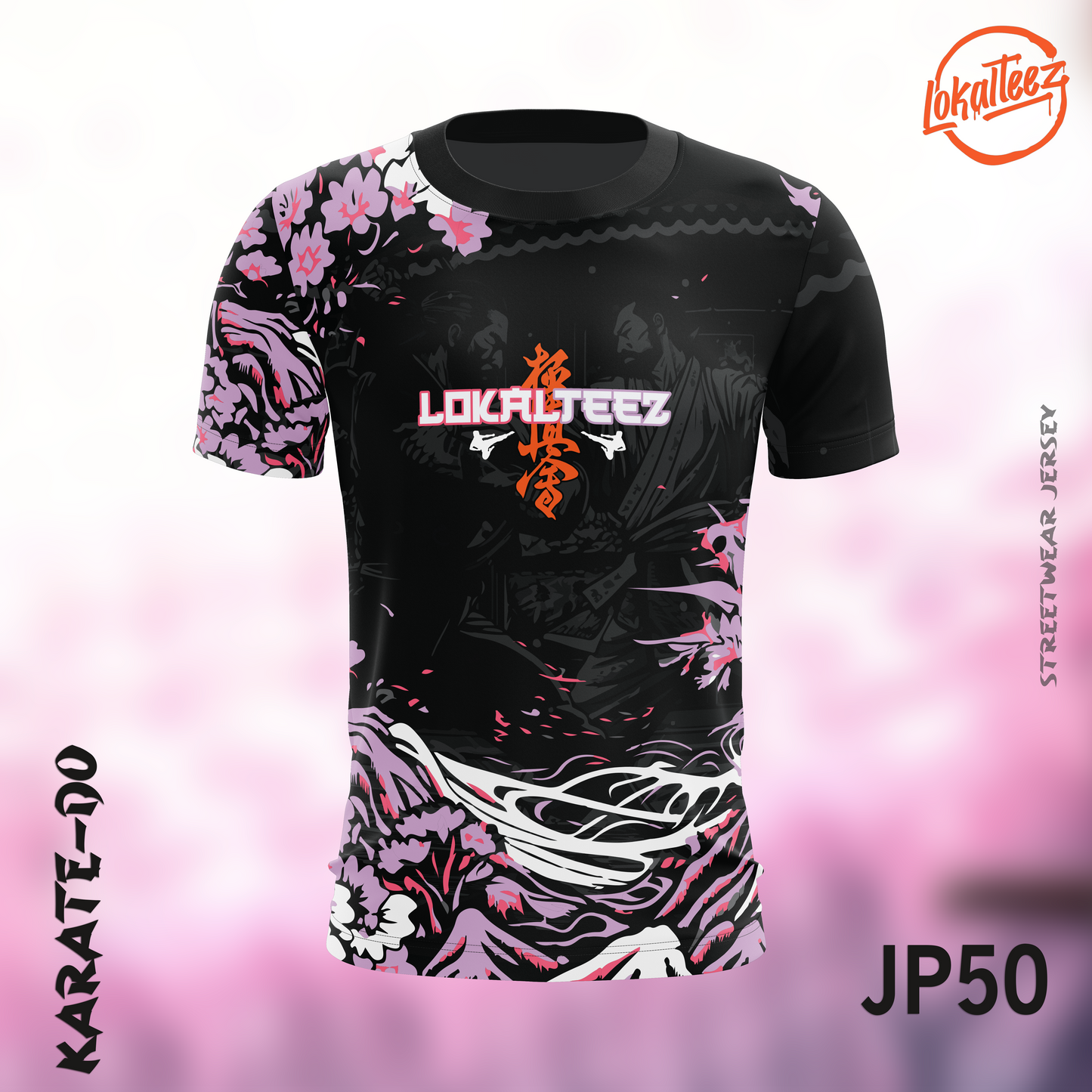 LOKALTEEZ JP50 Japanese KISETSU Edition KARATE-DO 180GSM Round Neck