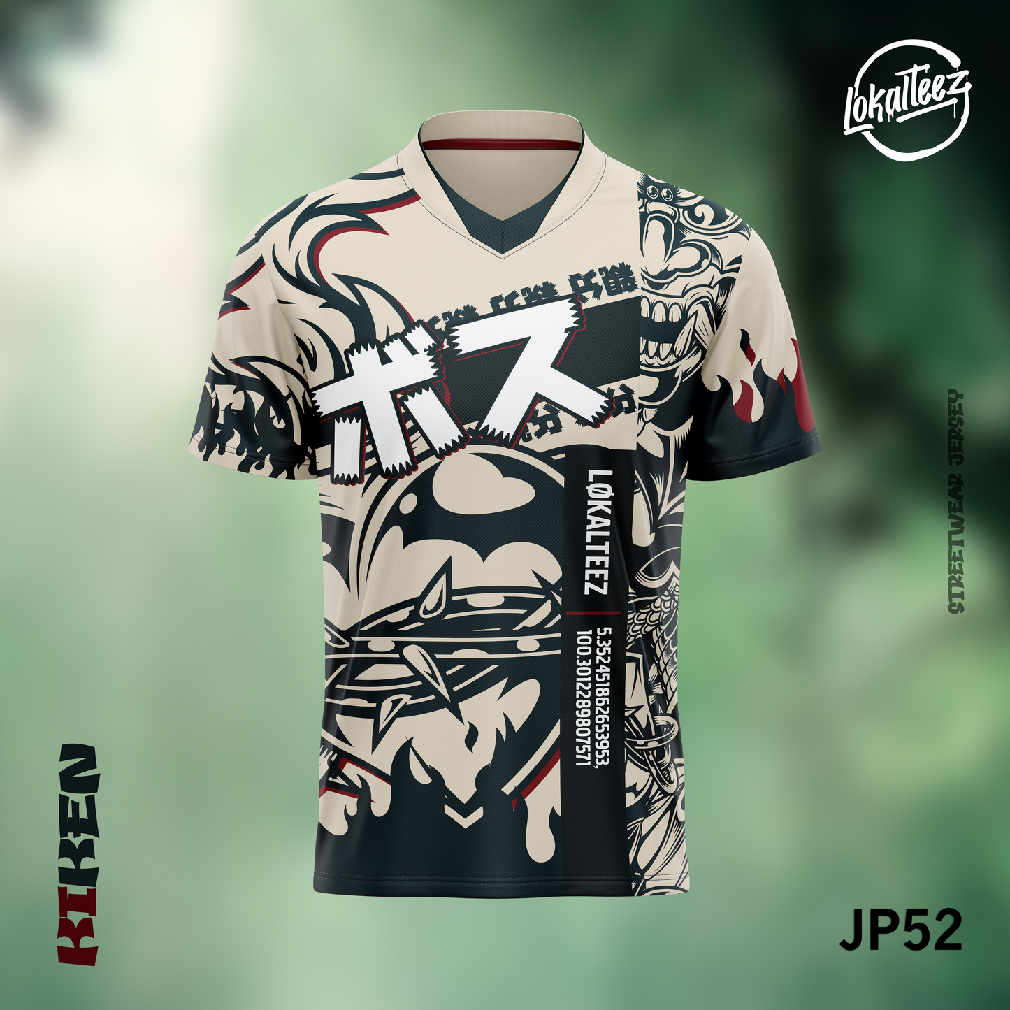 LOKALTEEZ JP52 Japanese PREMIUM Edition KIKEN 180GSM Moto Collar