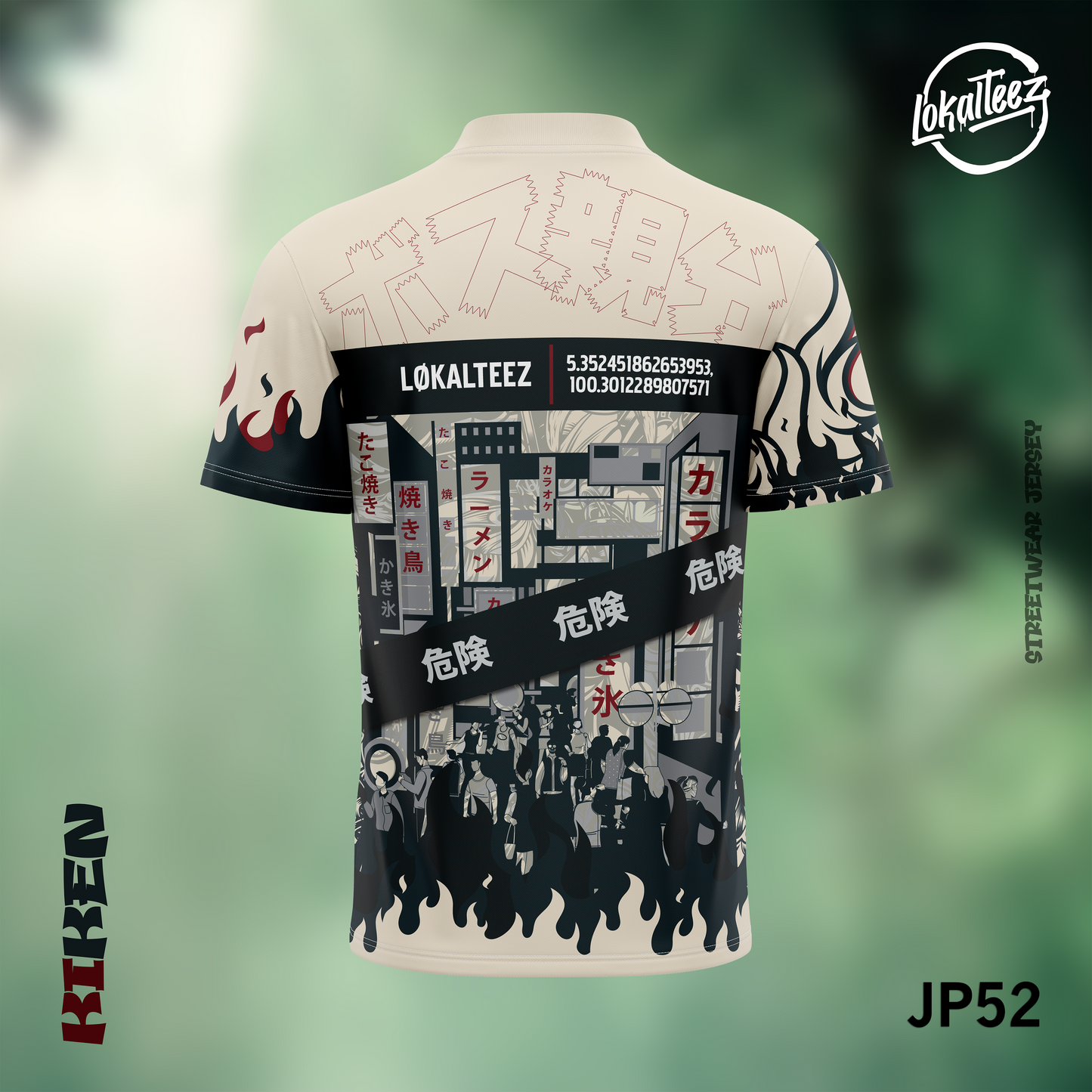 LOKALTEEZ JP52 Japanese PREMIUM Edition KIKEN 180GSM Moto Collar