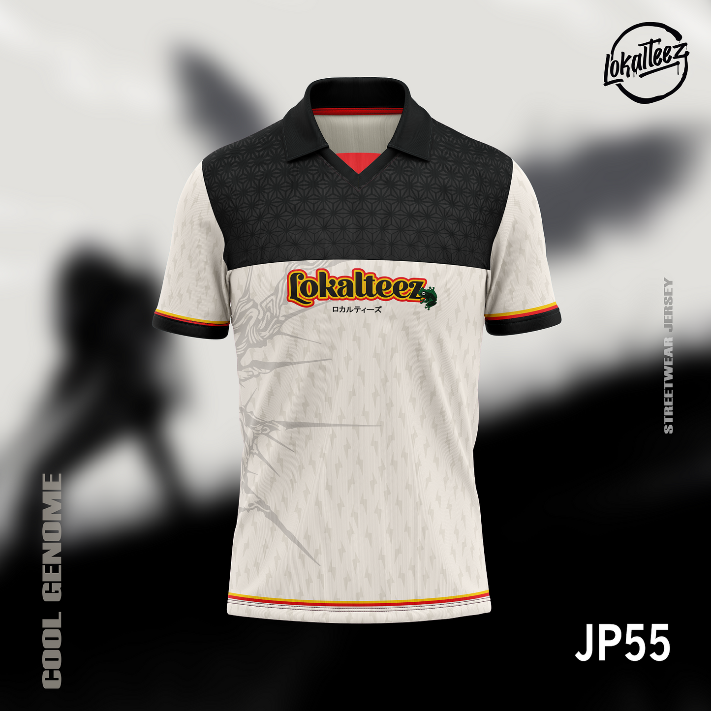 LOKALTEEZ JP55 Japanese TENKI Edition COOL GENOME 280GSM Lycra Retro Collar