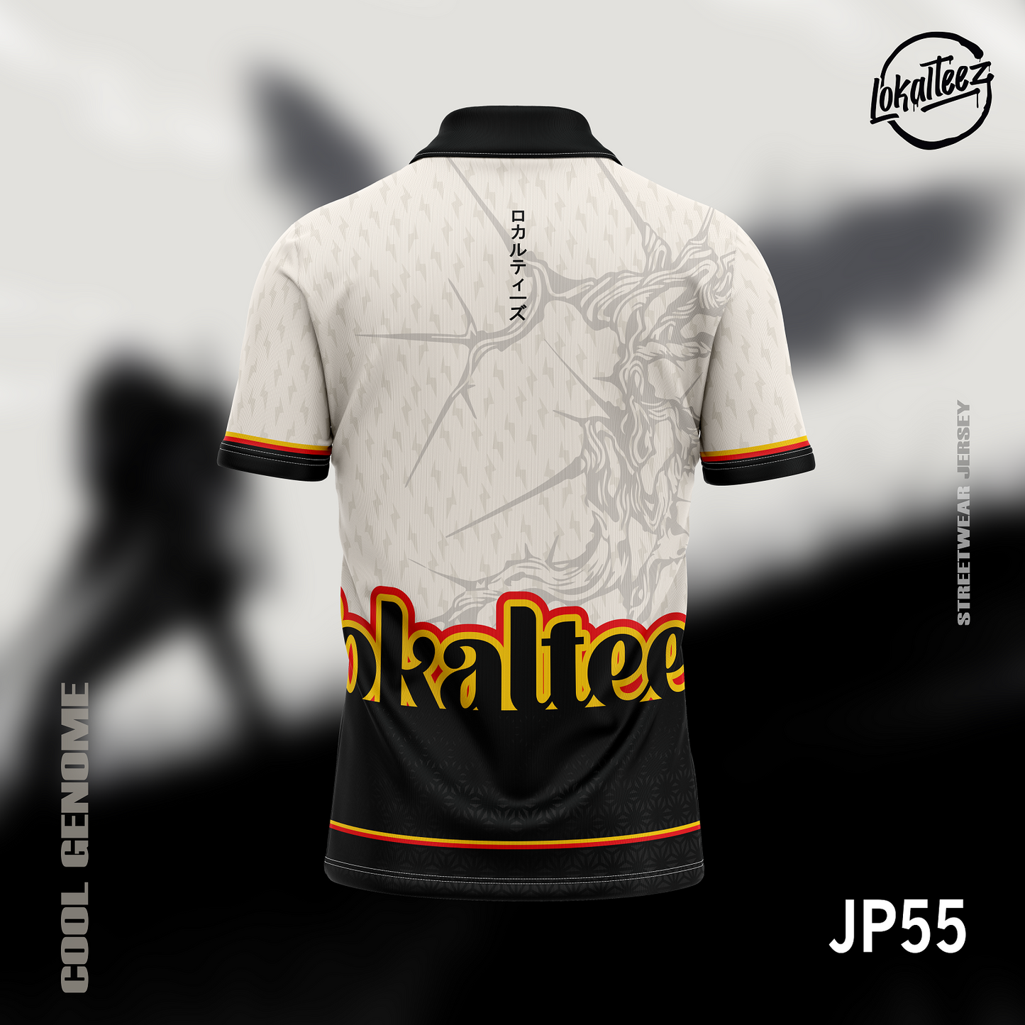 LOKALTEEZ JP55 Japanese TENKI Edition COOL GENOME 280GSM Lycra Retro Collar
