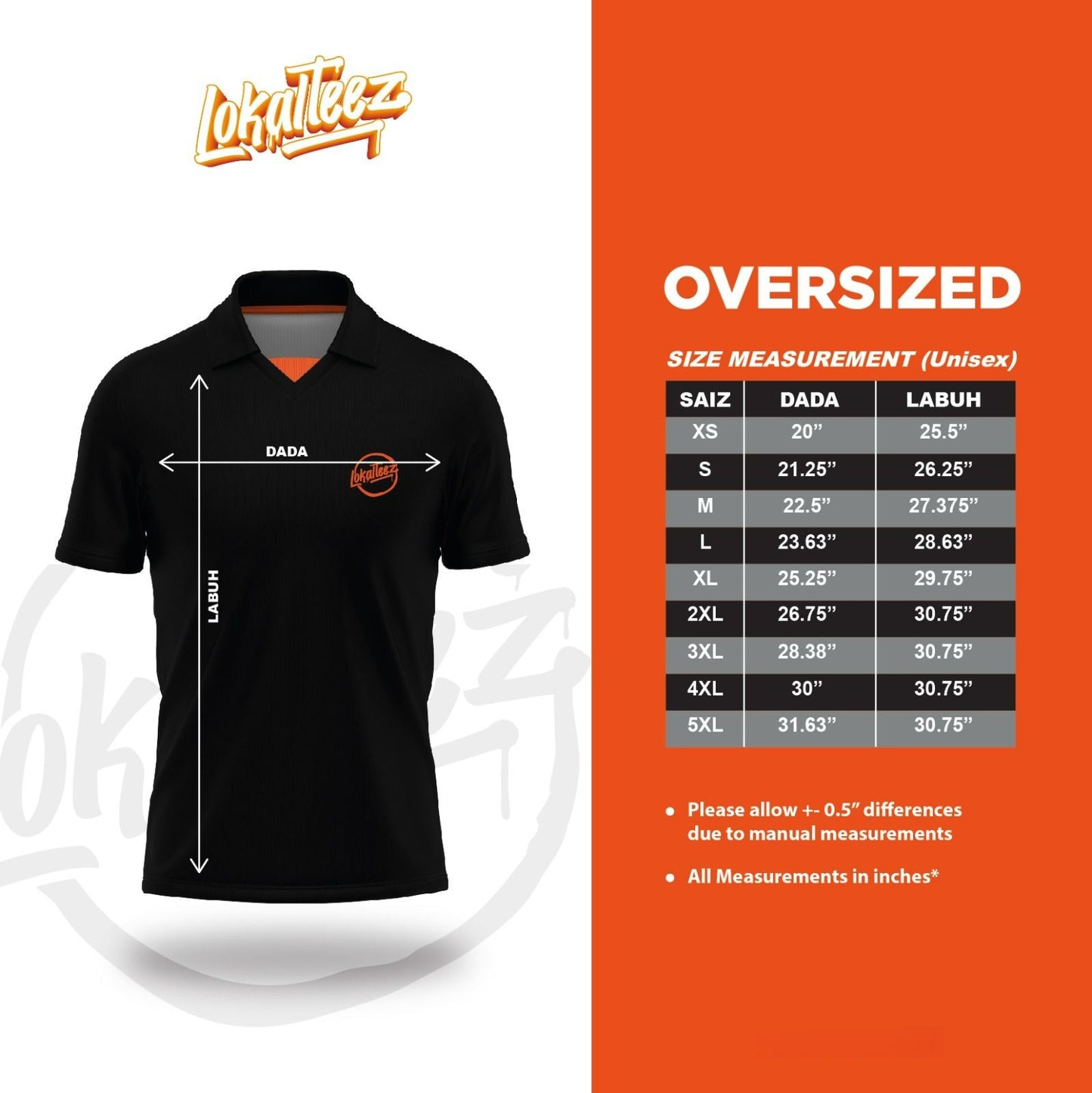 LOKALTEEZ JP54 Japanese TENKI Edition SPORTY STRIPE 280GSM Lycra Retro Collar