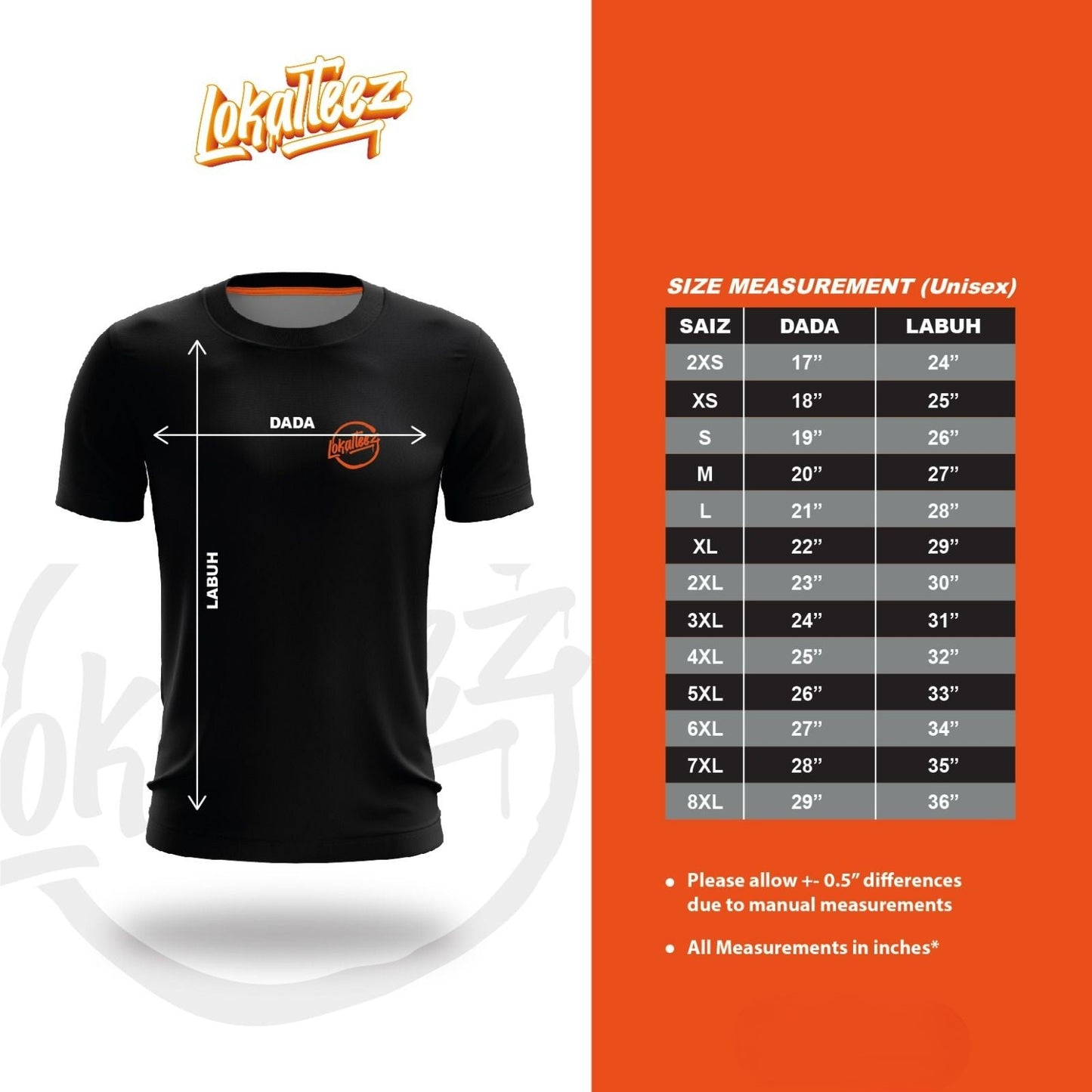 LOKALTEEZ JP68 Japanese NIHON Edition GAISAN 180GSM Round Neck Jersey