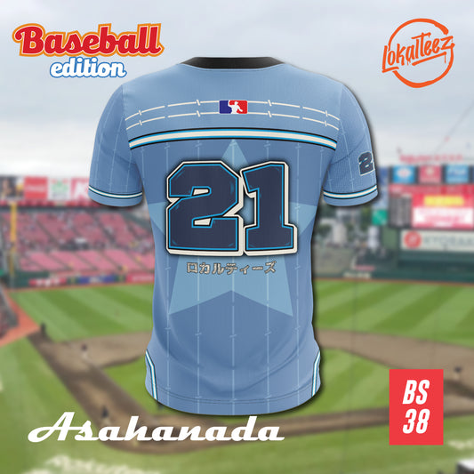 LOKALTEEZ BS38 Baseball Japanese Edition ASAHANADA 180GSM JERSEY BOLA