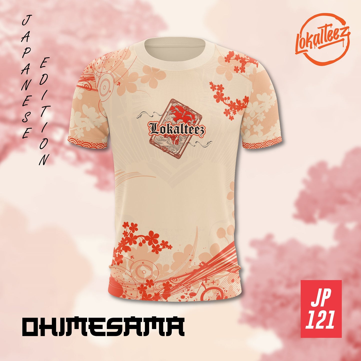 LOKALTEEZ JP121 Japanese KAWAII Edition OHIMESAMA 150GSM MICROFIBER EYELET JERSEY
