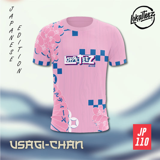 LOKALTEEZ JP110 Japanese KAWAII Edition USAGI CHAN 150GSM MICROFIBER EYELET JERSEY