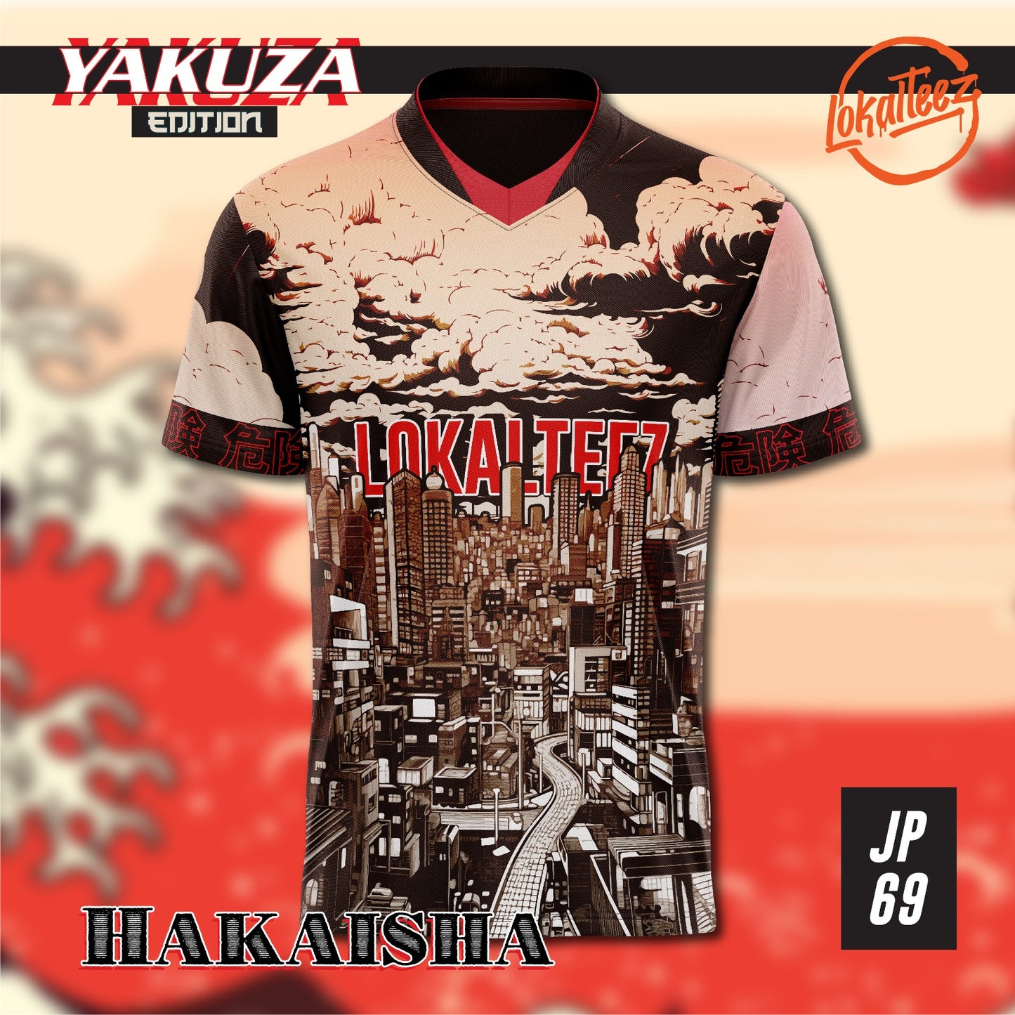 LOKALTEEZ JP69 Japanese PREMIUM Edition HAKAISHA Round Neck Jersey