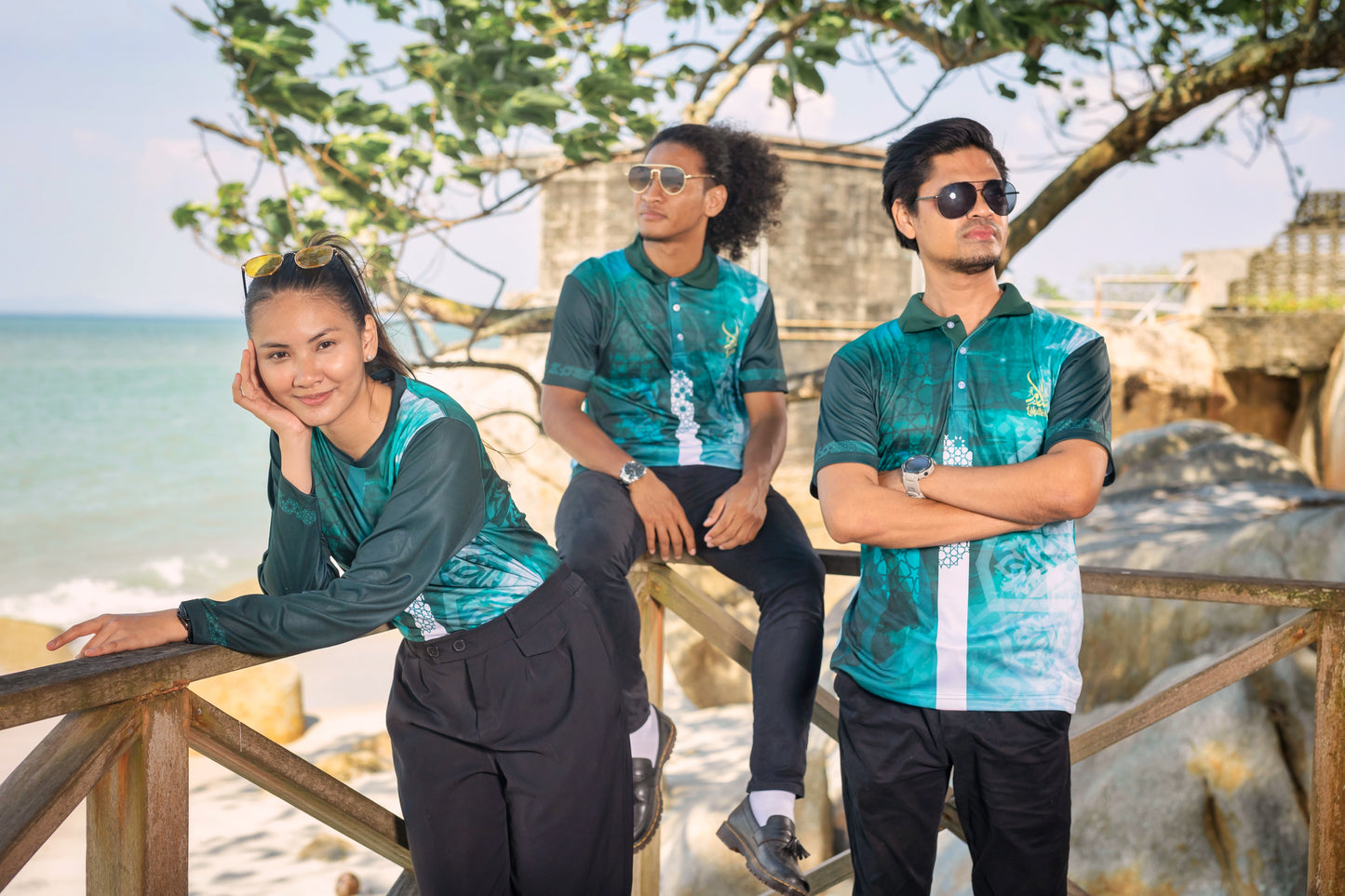 RY14 Raya Koleksi Lebaran Abstrak Standard Collar