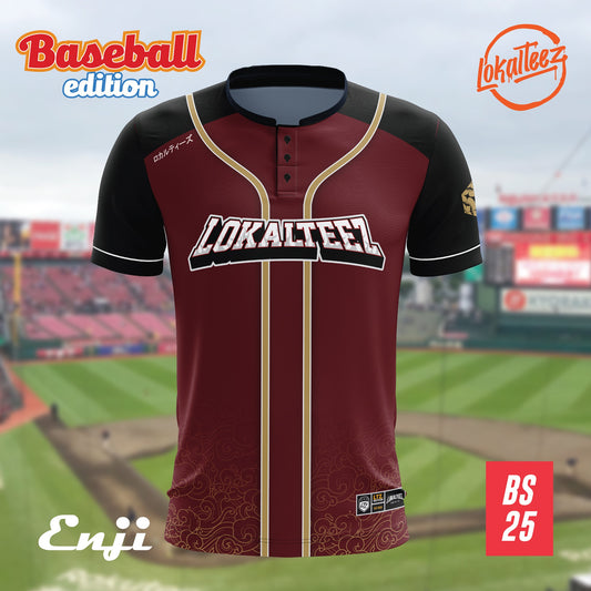 [STANDARD CUTTING] LOKALTEEZ BS25 Baseball Edition ENJI 180GSM RJPK JERSEY