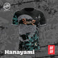 LOKALTEEZ BR08 KYODAI Special Edition HANAYAMI Lycra 280GSM Round Neck Unisex Baju Jersey
