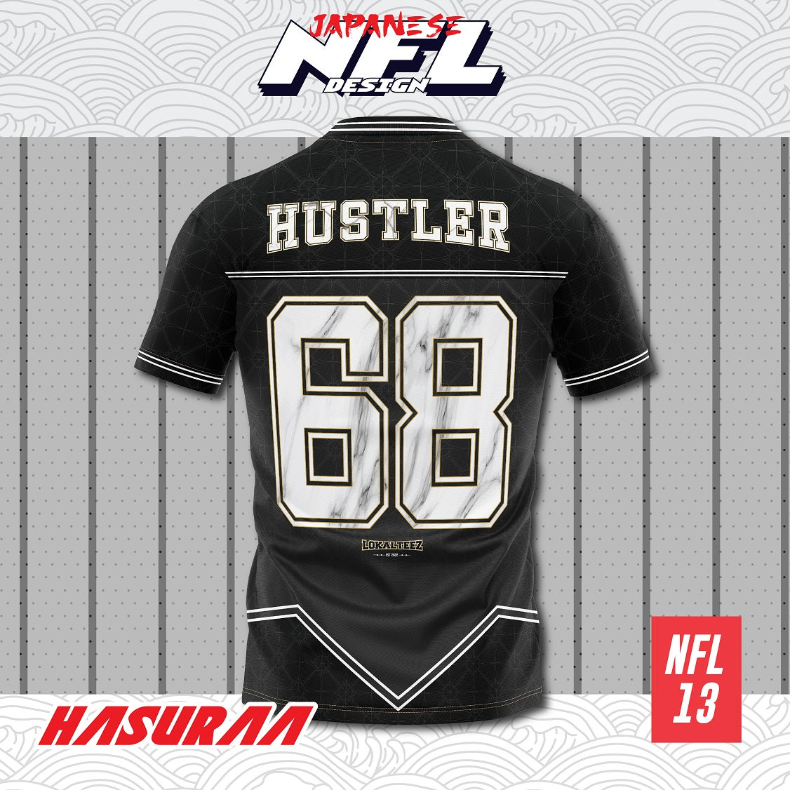 [NFL OVERSIZED BERSULAM] LOKALTEEZ NFL13 NFL Edition HASURAA 280GSM JERSEY