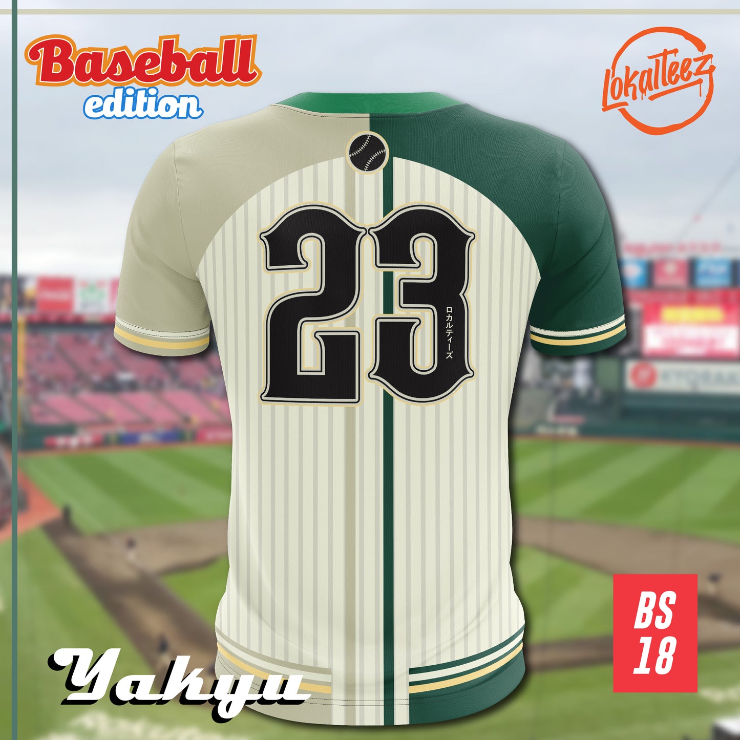 LOKALTEEZ BS18 Baseball Japanese Edition YAKYU 180GSM RJPK JERSEY