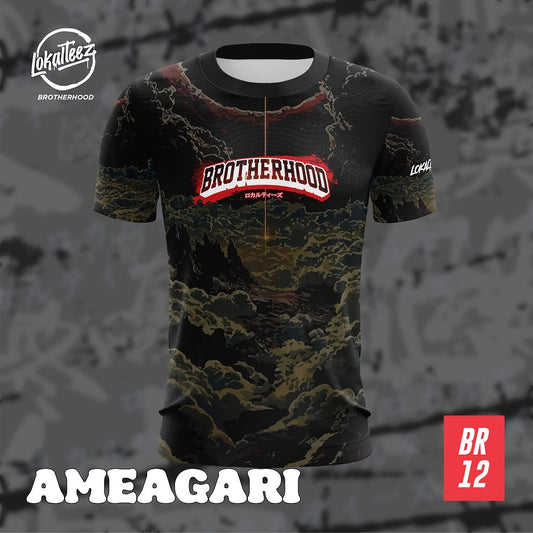 LOKALTEEZ BR12 KYODAI Special Edition AMEAGARI Lycra 280GSM Round Neck Unisex Baju Jersey