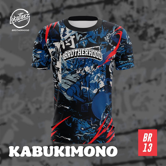 LOKALTEEZ BR13 KYODAI Special Edition KABUKIMONO Lycra 280GSM Round Neck Unisex Baju Jersey