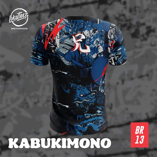 LOKALTEEZ BR13 KYODAI Special Edition KABUKIMONO Lycra 280GSM Round Neck Unisex Baju Jersey