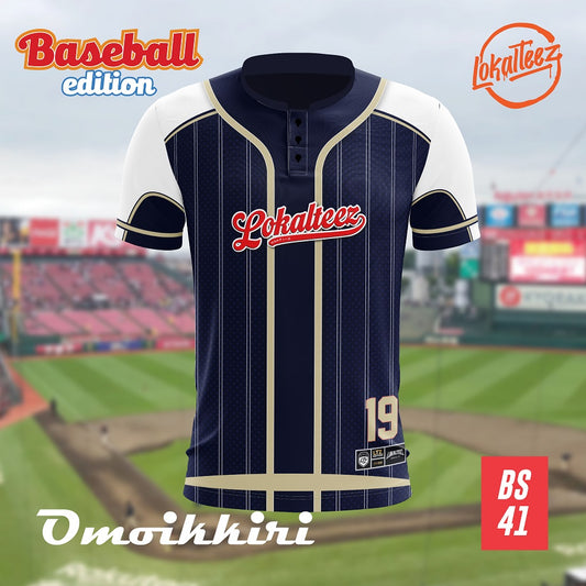 LOKALTEEZ BS41 Baseball Japanese Edition OMOIKKIRI 180GSM JERSEY BOLA