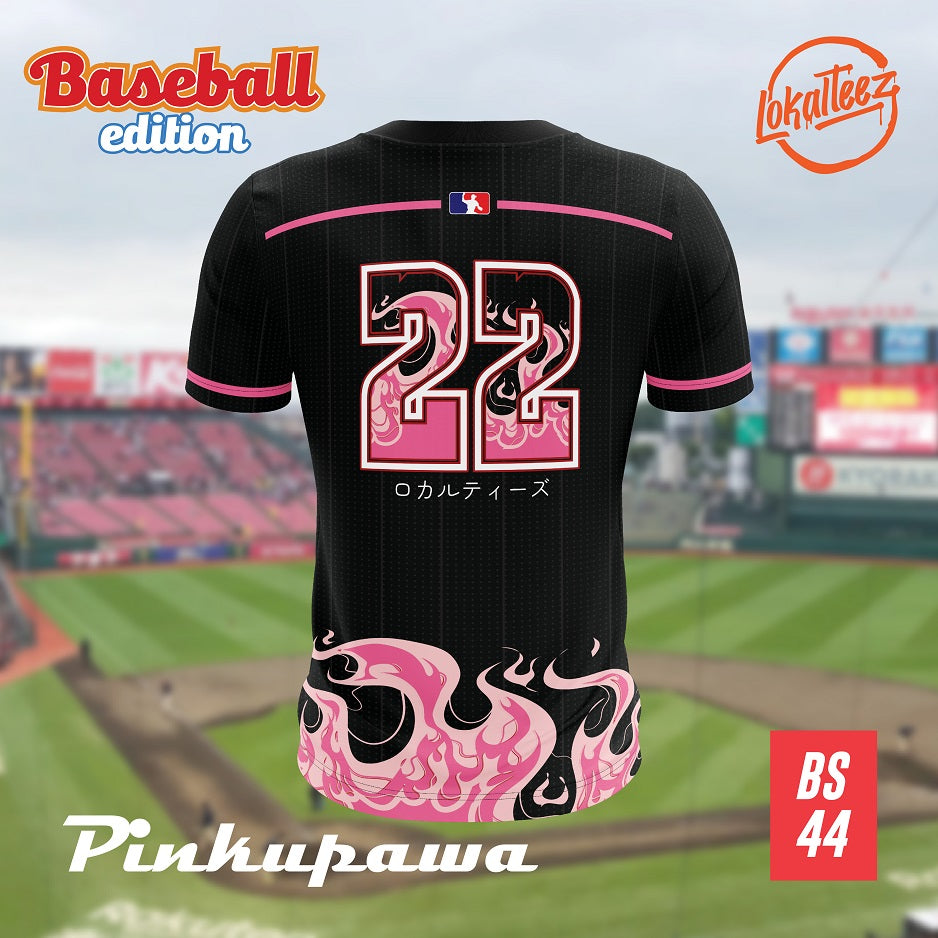 LOKALTEEZ BS44 Baseball Japanese Edition PINKUPAWA 180GSM JERSEY BOLA