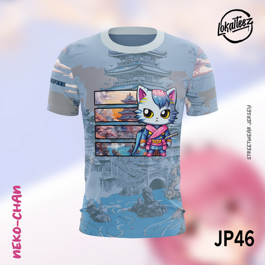 LOKALTEEZ JP46 Japanese PINKU Edition NEKO-CHAN 150GSM Round Neck