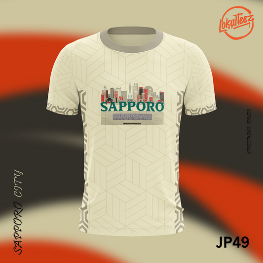 LOKALTEEZ JP49 Japanese BASHO Edition SAPPORO 180GSM Round Neck