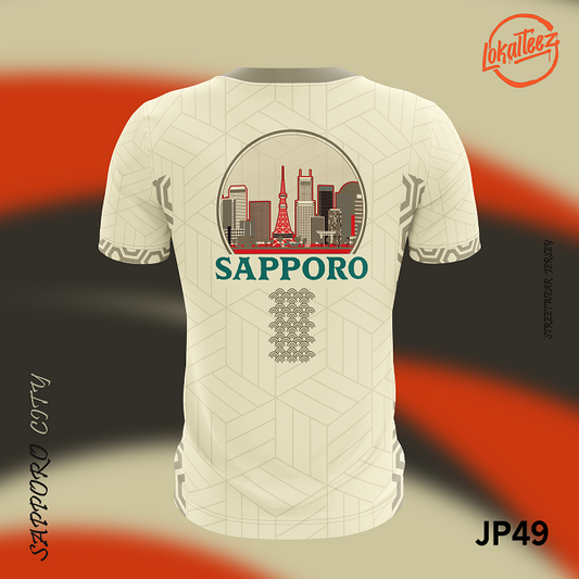 LOKALTEEZ JP49 Japanese BASHO Edition SAPPORO 180GSM Round Neck