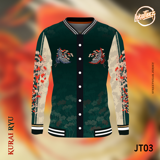 JT03 Uwagi Edition Kurai Ryu 280GSM Varsity Jacket