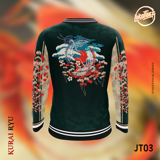 JT03 Uwagi Edition Kurai Ryu 280GSM Varsity Jacket
