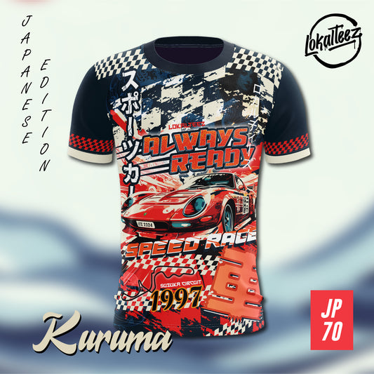 LOKALTEEZ JP70 Japanese NIHON Edition Kuruma 180GSM Round Neck Jersey