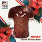 LOKALTEEZ MR27 Merdeka 68th Edition LAYAR PETUALANG 180GSM Mandarin Collar Unisex Baju Merdeka