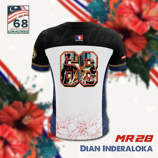 LOKALTEEZ MR28 Merdeka 68th Edition DIAN INDERALOKA 180GSM Merdeka Baseball