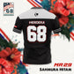 [NFL OVERSIZED BERSULAM] LOKALTEEZ MR29 MERDEKA NFL Edition SAHMURA HITAM 280GSM JERSEY