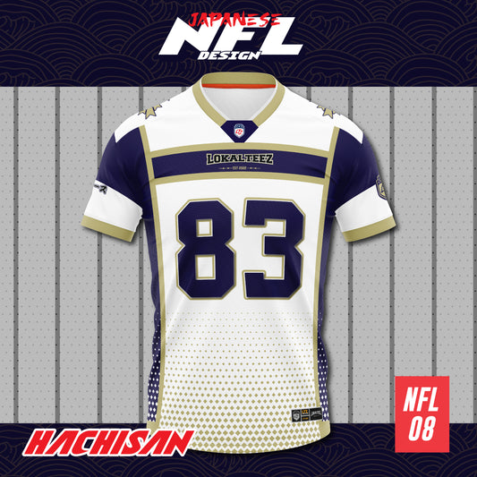 [NFL OVERSIZED BERSULAM] LOKALTEEZ NFL08 NFL Edition HACHISAN 280GSM JERSEY