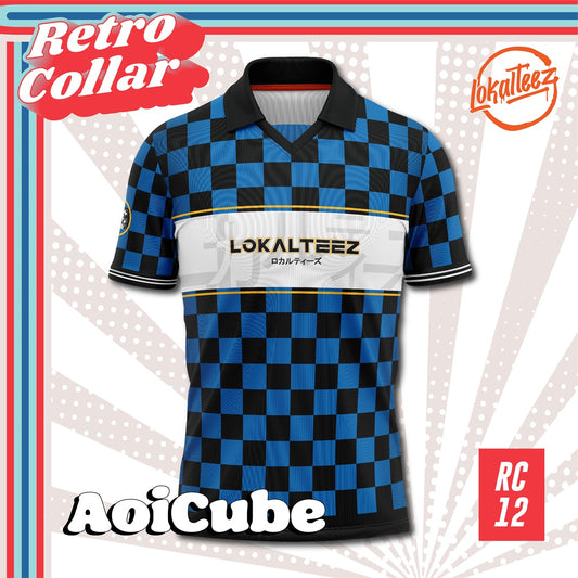 [OVERSIZED] LOKALTEEZ RC12 Japanese DOKUSU Edition AOICUBE 280GSM Lycra Retro Collar