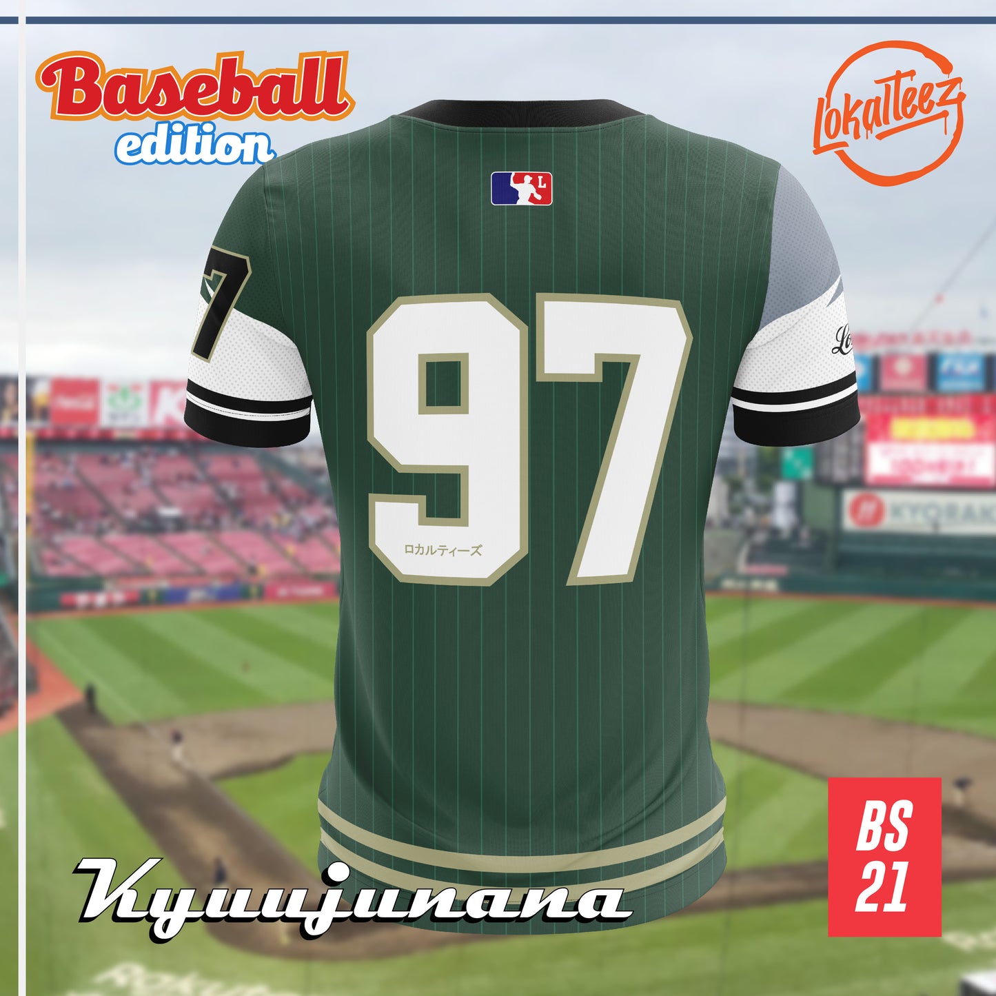 LOKALTEEZ BS21 Baseball Japanese Edition KYUJUNANA 180GSM RJPK JERSEY