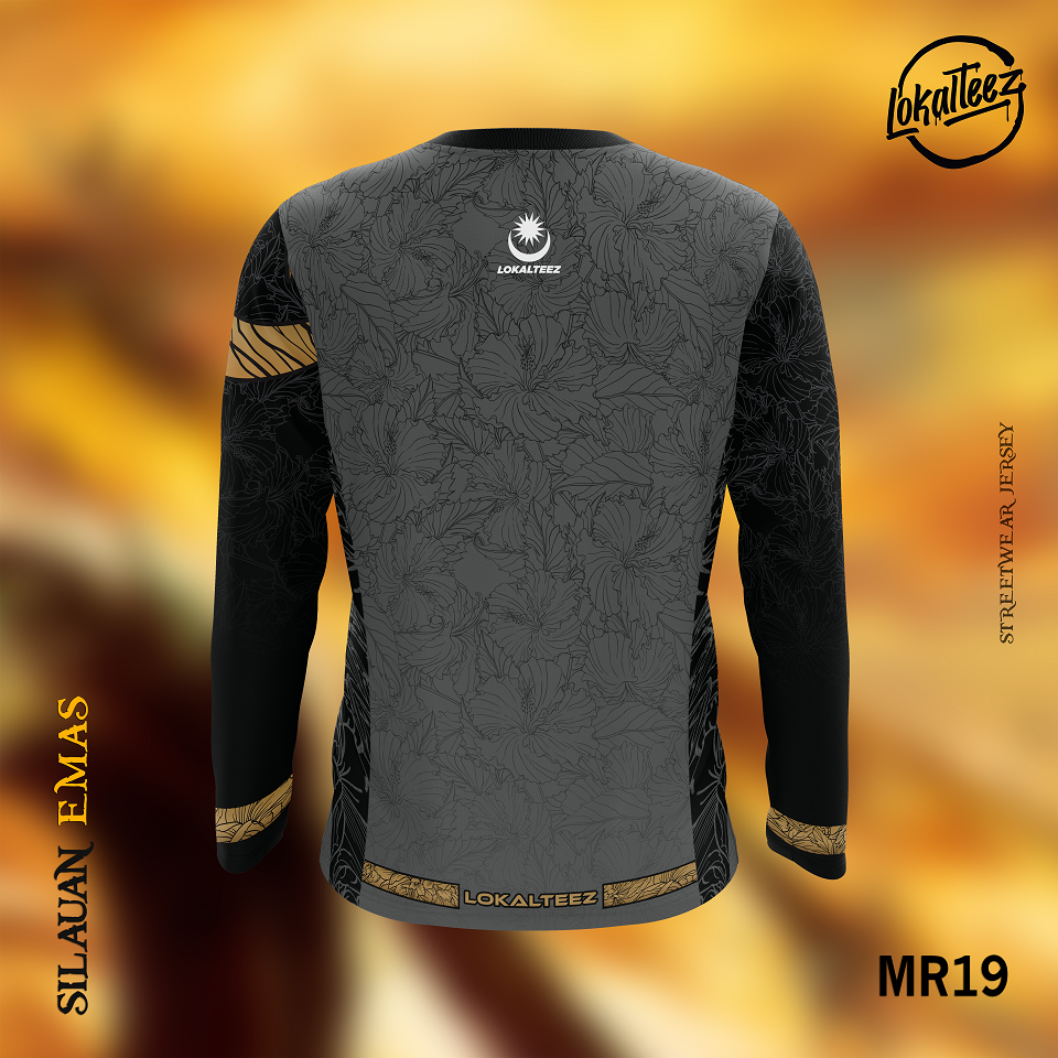 LOKALTEEZ MR19 Merdeka 66th Edition SILAUAN EMAS 180GSM Mandarin Collar