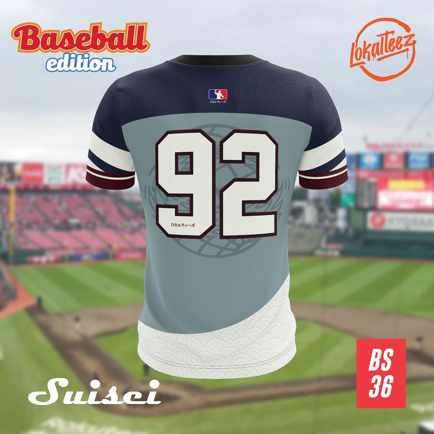 LOKALTEEZ BS36 Baseball Japanese Edition SUISEI 180GSM JERSEY BOLA