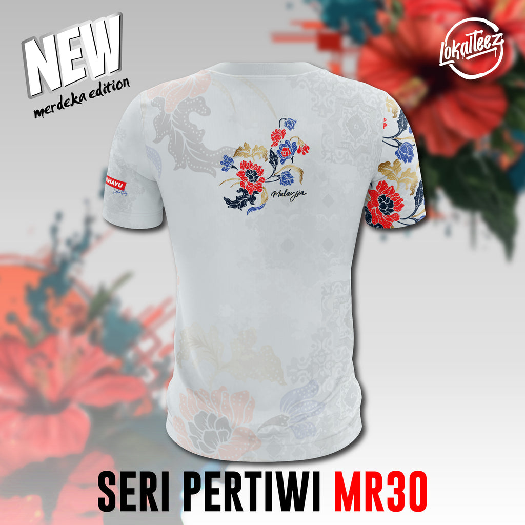 LOKALTEEZ MR30 Merdeka 69th Edition SERI PERTIWI 150GSM Round Neck