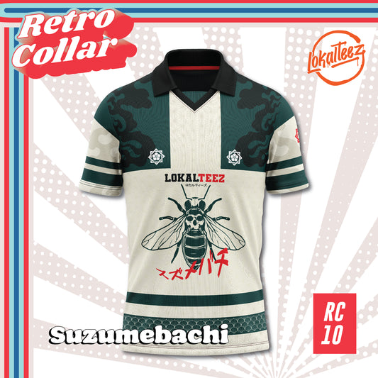 [OVERSIZED] LOKALTEEZ RC10 Japanese DOKUSU Edition SUZUMEBACHI 280GSM Lycra Retro Collar