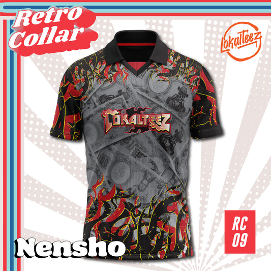 [OVERSIZED] LOKALTEEZ RC09 Japanese DOKUSU Edition NENSHO 280GSM Lycra Retro Collar Jersey