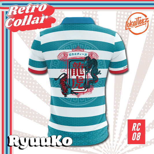 [OVERSIZED] LOKALTEEZ RC08 Japanese DOKUSU Edition RYUKO 280GSM Lycra Retro Collar Jersey