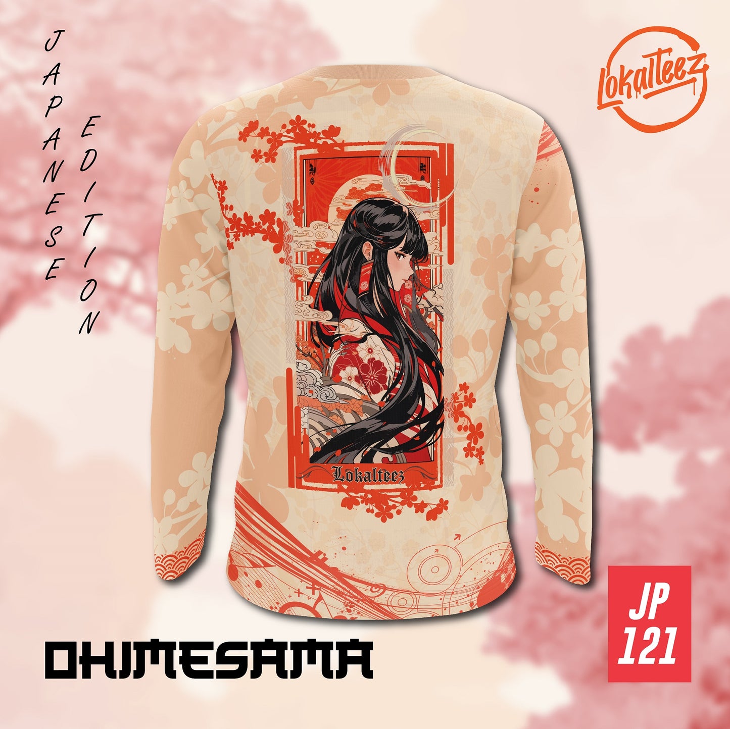 LOKALTEEZ JP121 Japanese KAWAII Edition OHIMESAMA 150GSM MICROFIBER EYELET JERSEY