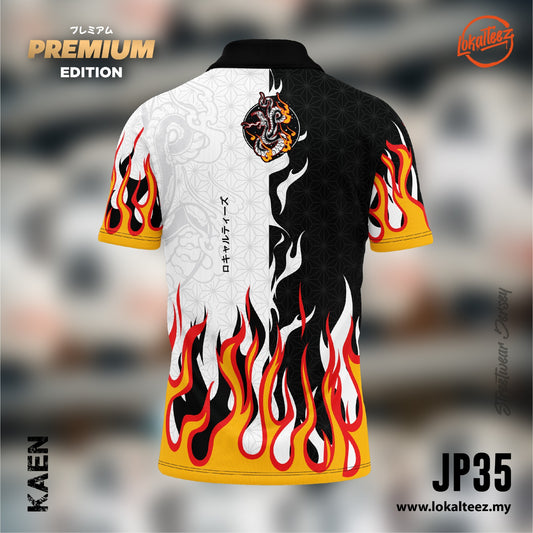 [OVERSIZED] JP35 Japanese PREMIUM KAEN FLAME Retro Collar 280gsm