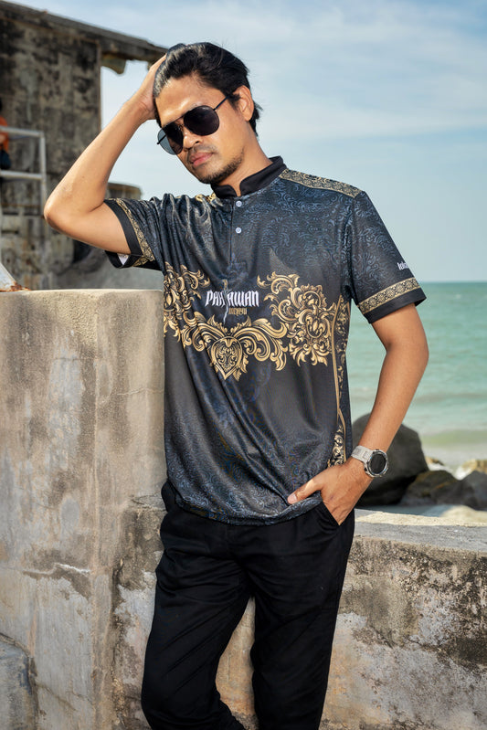 RY16 Raya Koleksi Lebaran Perwira Mandarin Collar